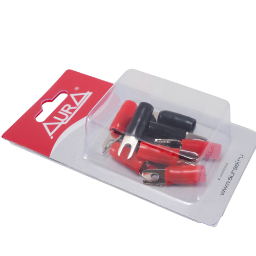 Клеммы силовые AuRa ACN-S104/10 (5 красных + 5 чёрных)