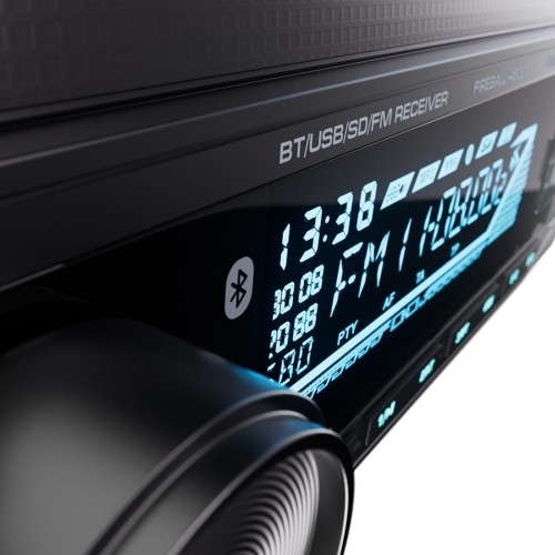 Магнитола (головное устройство) 1Din AurA FIREBALL-450BT