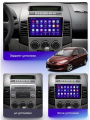 Штатная магнитола Teyes X1 Wi-Fi + 4G Mazda 5 2 CR 2005-2010 9" (4+64G)