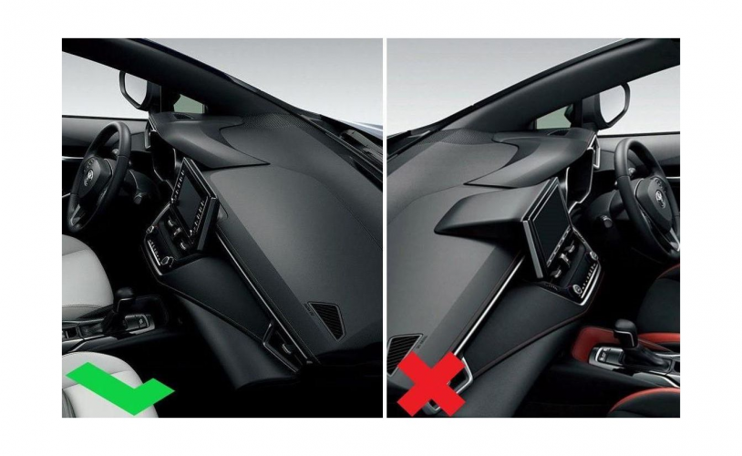 Рамка для установки в Toyota Corolla (E210) 2018+ 10" тип 2