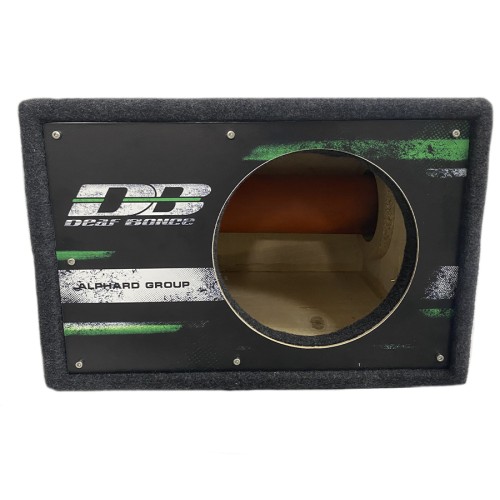Короб под сабвуфер люкс 10&quot; (25см) с трубой 46L , аэрография Deaf Bonce