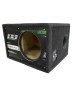 Короб под сабвуфер люкс 10" (25см) с трубой 46L , аэрография Deaf Bonce