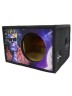 Короб под сабвуфер люкс 10" (25см) с трубой 46L , аэрография Танос
