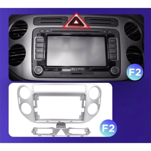 Штатная магнитола Teyes X1 Wi-Fi + 4G Volkswagen Tiguan 1 NF 2006-2017 9" (F2) grey (2+32Gb)