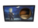 Короб под сабвуфер люкс 10" (25см) с трубой 46L , аэрография Грут