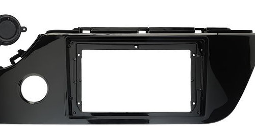 Рамка для установки в Kia Rio 2020+ 9&quot; дисплея (с кнопкой) черный глянец
