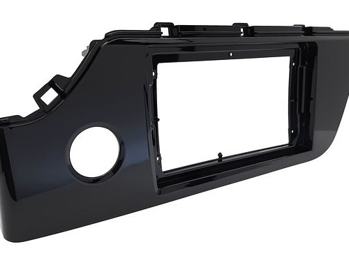 Рамка для установки в Kia Rio 2020+ 9&quot; дисплея (с кнопкой) черный глянец