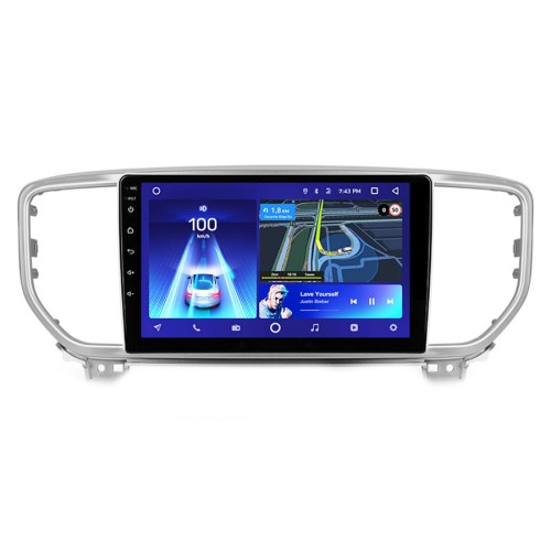 Штатная магнитола Teyes CC3 2K Kia Sportage 4 QL 2018-2022 9" (Вариант A) авто без штатного дисплея