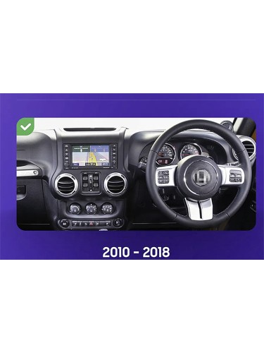Штатная магнитола Teyes X1 Wi-Fi + 4G Jeep Wrangler 3 JK 2010-2018 (2+32Gb) (Right hand drive) 10.2" F1 R-14 авто с высокими твитерами