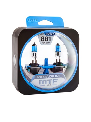 Галогенные автолампы MTF Light Vanadium H27 5000K 27W 12V (пара)
