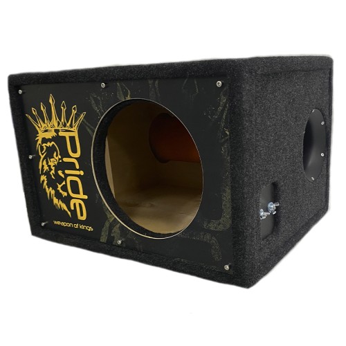 Короб под сабвуфер люкс 10&quot; (25см) с трубой 46L , аэрография Pride