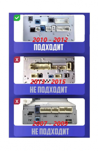 Установочный комплект Wide Media 10" для Toyota Land Cruiser 2010 - 2012 Тип A