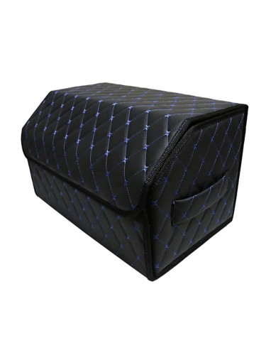 Сумка-органайзер в багажник авто 50*30*35см (фигурный ромб-черный/синий/черный) 