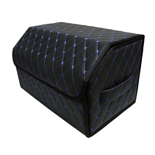 Сумка-органайзер в багажник авто 50*30*35см (фигурный ромб-черный/синий/черный)