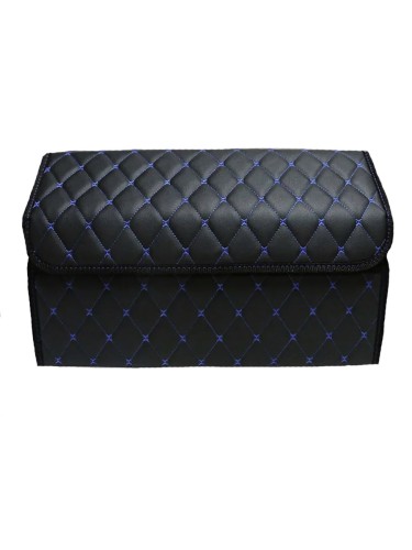 Сумка-органайзер в багажник авто 50*30*35см (фигурный ромб-черный/синий/черный) 