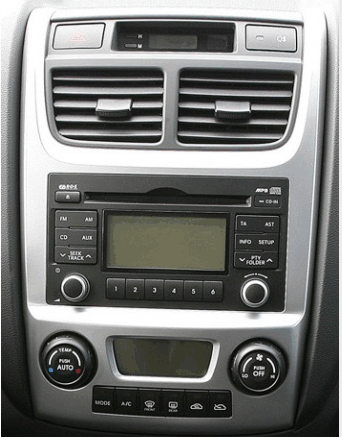 Переходная рамка для установки автомагнитолы KIA Sportage (KM) 2008-2010 (Климат) 9"