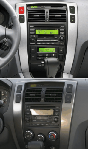 Переходная рамка для установки автомагнитолы Carav 22-1130 HYUNDAI Tucson 2004-2009 10"