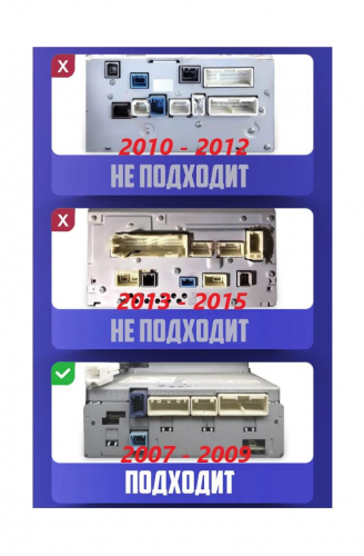 Установочный комплект Wide Media 10" для Toyota Land Cruiser 2007 - 2009 Тип C