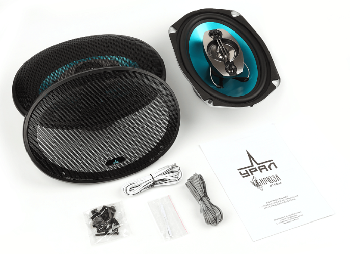 УРАЛ (Ural) Бирюза АС-Б6947 коаксиальная акустика 6*9" (16х24см) (пара)