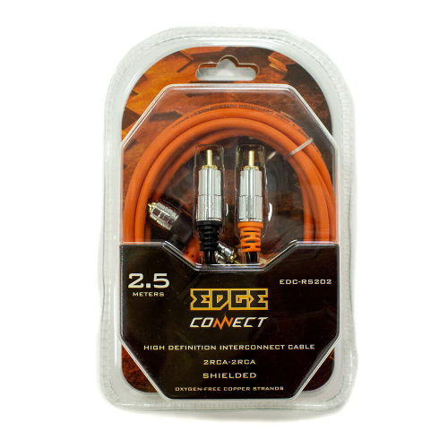Кабель EDGE edc-rs202 межблочный медный 2rca-2rca - 2.5 м