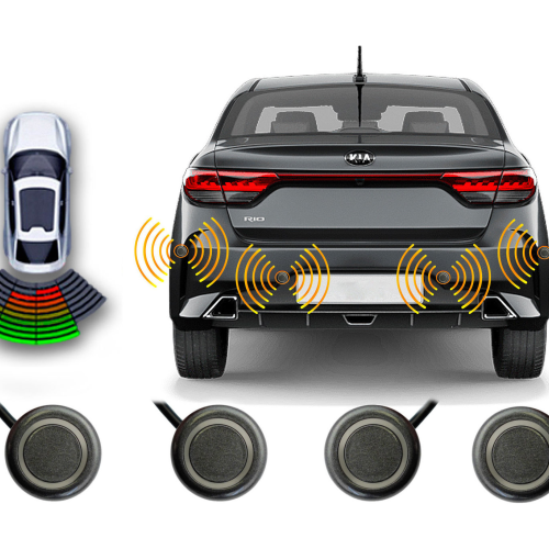 Парковочный радар Wide Media APS-114GR (4 датчика, серый)