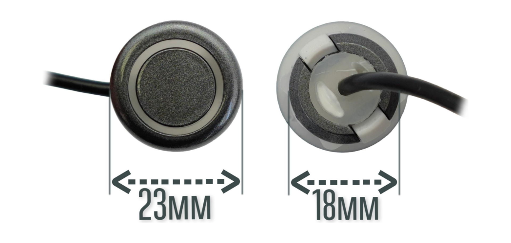 Парковочный радар Wide Media APS-114GR (4 датчика, серый)