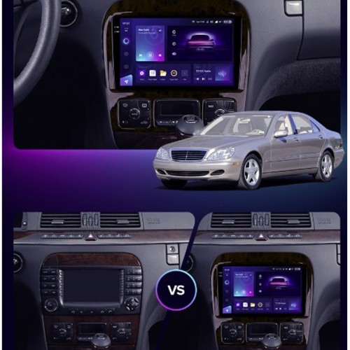 Штатная магнитола Teyes CC3 2K 360° Mercedes Benz S-Class W220 VV220 1998-2005 9"