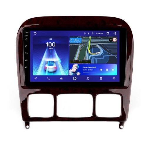Штатная магнитола Teyes CC3 2K 360° Mercedes Benz S-Class W220 VV220 1998-2005 9"