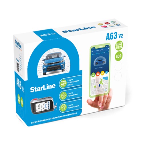 Автосигнализация StarLine A63 V2 2CAN+2LIN ECO