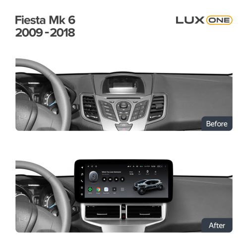 Установочный комплект Teyes Тиайс LUX ONE для Ford Fiesta Mk 6 2009-2018 12.3″