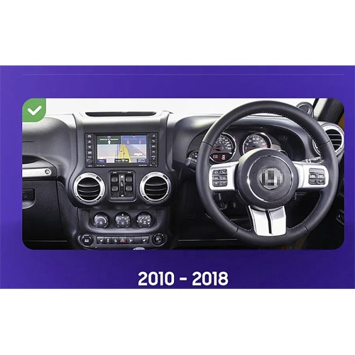 Штатная магнитола Teyes CC3 2K 360° Jeep Wrangler 3 JK 2010-2018 (Right hand drive) 10.2" F2 R-15 авто с плоскими твитерами