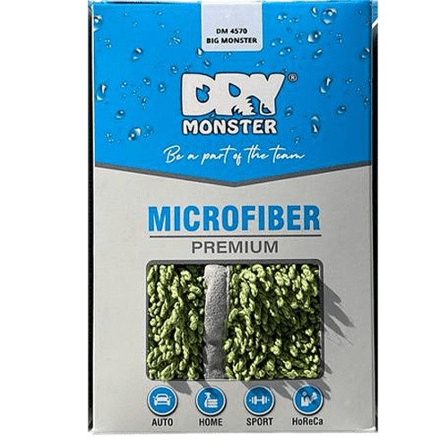 Dry Monster "Big Monster" - микрофибра для сушки 45х70см, 650гр/м, зеленый