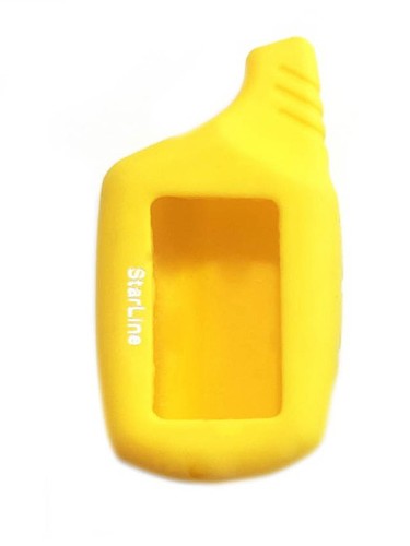 Чехол силиконовый для брелка StarLine A61/A91 желтый