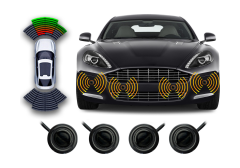 Парковочный радар Wide Media APS-118BL (8 датчиков, черный)