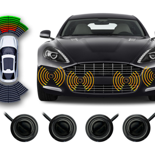 Парковочный радар Wide Media APS-118BL (8 датчиков, черный)