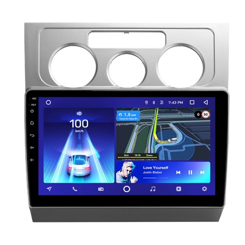 Штатная магнитола Teyes CC3 2K для Volkswagen Touran 1 2003-2010 10" (F1) кондиционер