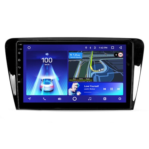 Штатная магнитола Teyes X1 Wi-Fi + 4G Skoda Octavia 3 A7 2013-2018 10.2" (2+32Gb) (Вариант B) авто с CD чейнджером в бардачке