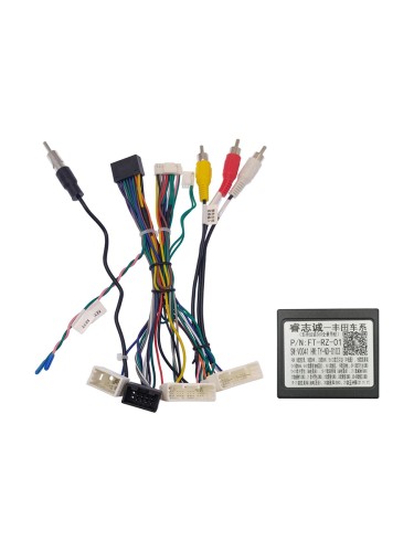 Комплект проводов для установки в Toyota 2018+ (основной, антенна, мультируль, CAN, CAM)