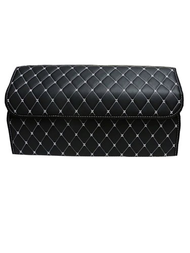 Сумка-органайзер в багажник авто 60*30*35см (фигурный ромб-черный/белый/черный)