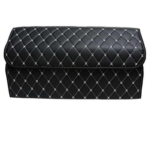 Сумка-органайзер в багажник авто 60*30*35см (фигурный ромб-черный/белый/черный)