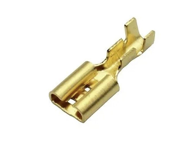 Автоклемма 4,8mm мама латунь неизолированная АРК-476