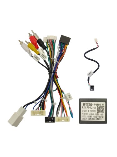 Комплект проводов для установки в Toyota 2021+ (основной, антенна, мультируль, CAN, CAM, AMP)