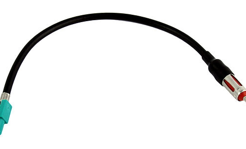 ISO-переходник на антенну для VW, Opel, Skoda, BMW, Fiat, Seat, Renault длинный прямой (без питания)