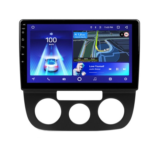 Штатная магнитола Teyes CC3 2K 360° Volkswagen Jetta 5 2005-2010 (F1) для авто с кондиционером 10.2"