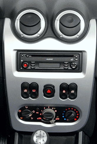 Переходная рамка для установки автомагнитолы Carav 22-329 RENAULT Logan 2009-2013; Sandero 2007-2011 / LADA largus 2012+ (Серебристая) 9"