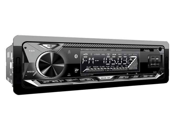 Магнитола (головное устройство) 1Din Aura AMH-303BT