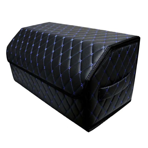 Сумка-органайзер в багажник авто 60*30*35см (фигурный ромб-черный/синий/черный)