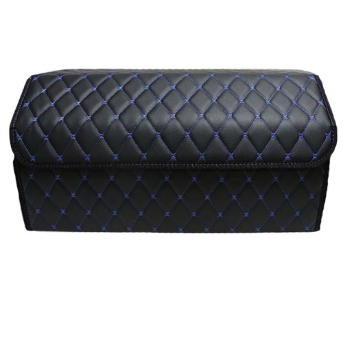 Сумка-органайзер в багажник авто 60*30*35см (фигурный ромб-черный/синий/черный)