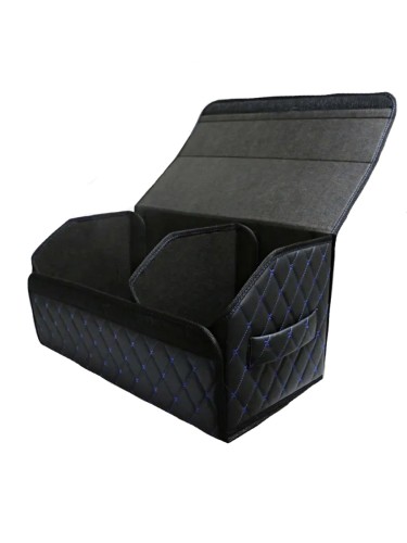 Сумка-органайзер в багажник авто 60*30*35см (фигурный ромб-черный/синий/черный)