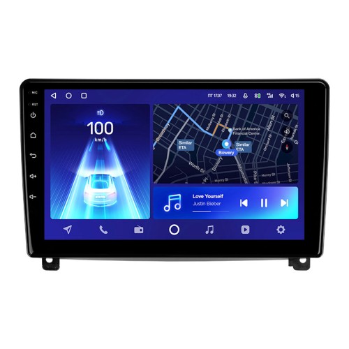 Штатная магнитола Teyes X1 Wi-Fi + 4G Peugeot 407 1 2004-2011 9" (F2) черная рамка (2+32Gb)